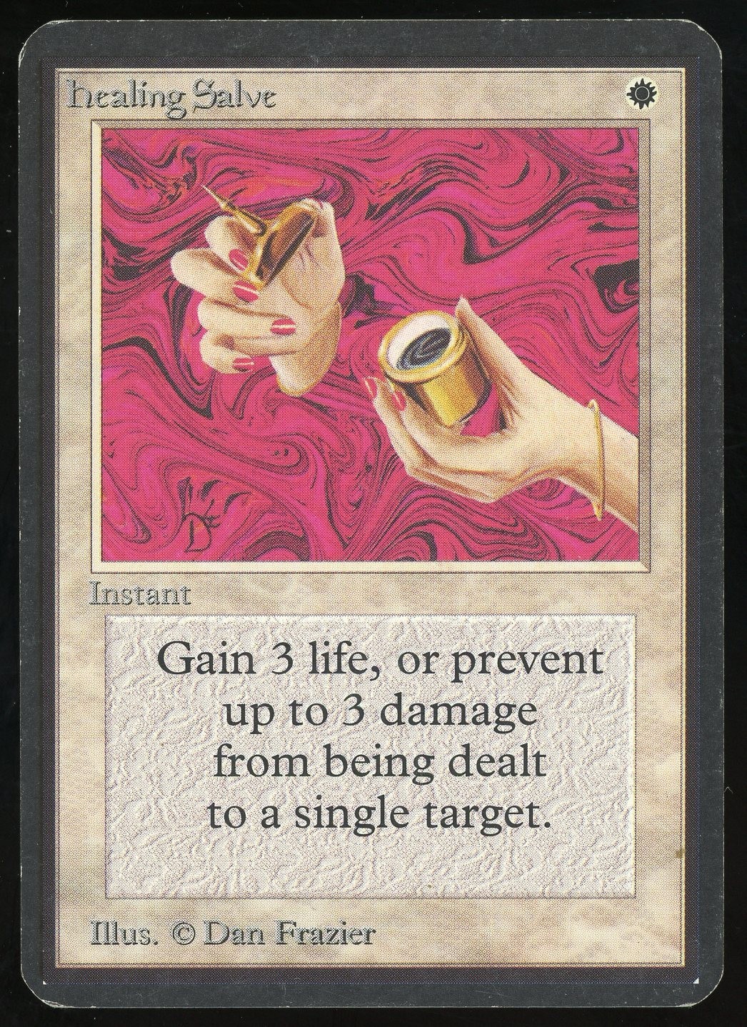 1993 MTG Magic the Gathering Card Alpha Healing Salve Raw LP Gaming Card TCG