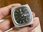 Vintage OMEGA Geneve 166.0188 Black Dial Automatic S/steel 36mm Watch - RUNS