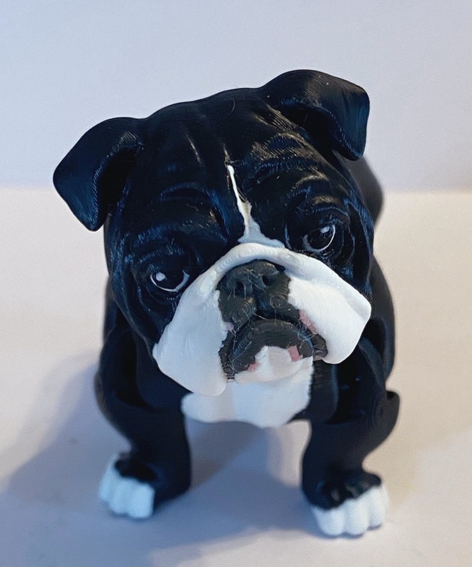 English bulldog figurine - 3D Printed