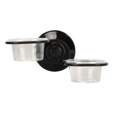  Double Bowl Reptile Food Water Feeding Bowl Multipurpose Dual Fixed Reptile