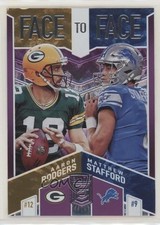 2018 Donruss Elite Face to Purple 74/75 Aaron Rodgers Matthew Stafford 5w7