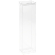 DollSafe Clear Folding Display Box for thin 8.5-9.5 inch Dolls, 3"W x 2"D x 10"H
