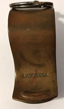 VINTAGE BRASS MILITARY WHISTLE MADE IN U.S.A.