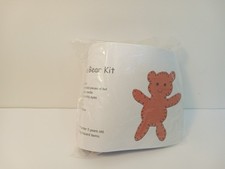 Sew a bear, Sewing Kit, Kids Crafts, Easy DIY Project, felt, brown