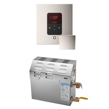 MS 9 kW 9000 W Steam Generator Pkg w/square iTempo Control in Polished Nickel