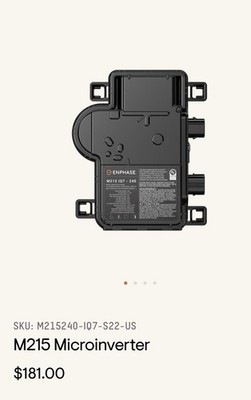 Enphase M215 Microinverter