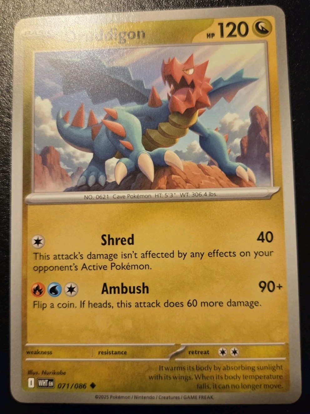 Druddigon 071/086 Uncommon Scarlet & Violet: White Flare Pokemon TCG