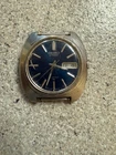 Seiko 7006-7007 Mens Automatic Day/Date Watch Blue Dial. NO BANDS. WEAR ON IT