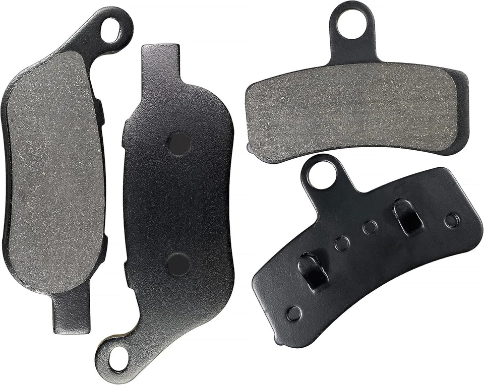 Front and Rear Brake Pads for Harley Davidson Fatboy, Softail Deluxe, Heritage S Foto 3 de 4