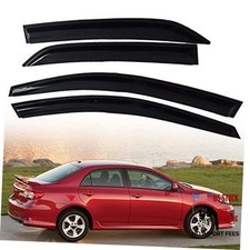 4PCS Side Window Visors Rain Guard Deflectors Replacement for 2009-2013 Corolla