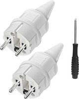 Schuko Stecker Mit Knickschutz 250V 16A IP44 Wasserdicht 2 StüCk