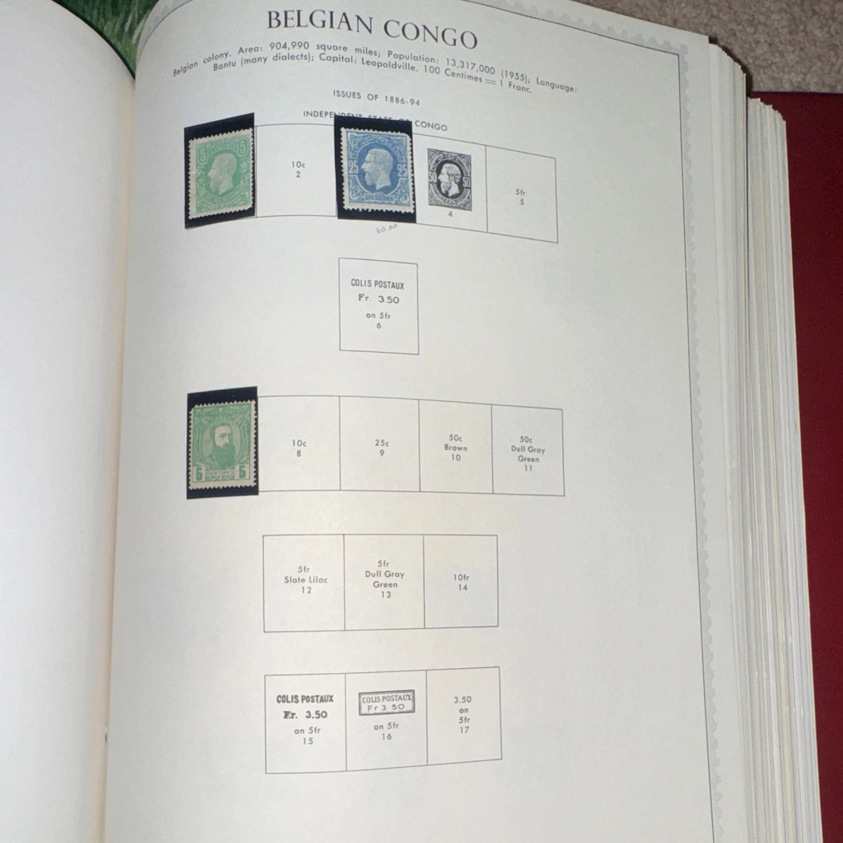 *Very Rare Stamps*317 Page Belgian Congo, Congo, Ruanda Burundi, Zaire Stampbook