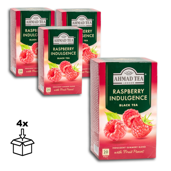 Ahmad Tea Schwarzer Tee Mit Himbeergeschmack, 20 X 2G Teebeutel, 4 X 40G-image