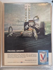 Valvoline Motor Oil Magazine Ad Drag Racing (JA1104