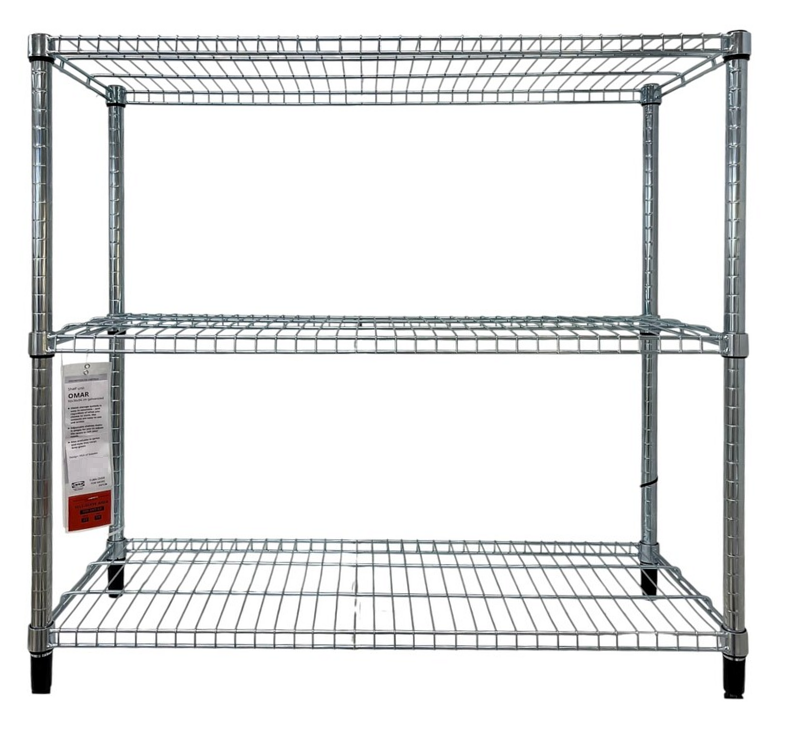 New IKEA OMAR Shelf Unit Galvanized (36 ¼x14x37 