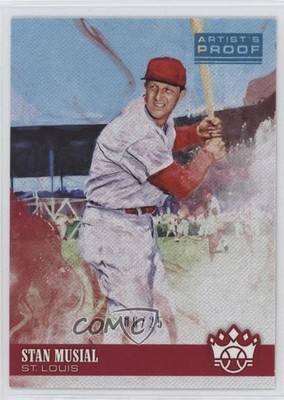 2018 Diamond Kings Photo Variation Artist Proof Blue 6/25 Stan Musial #3 HOF 3s3