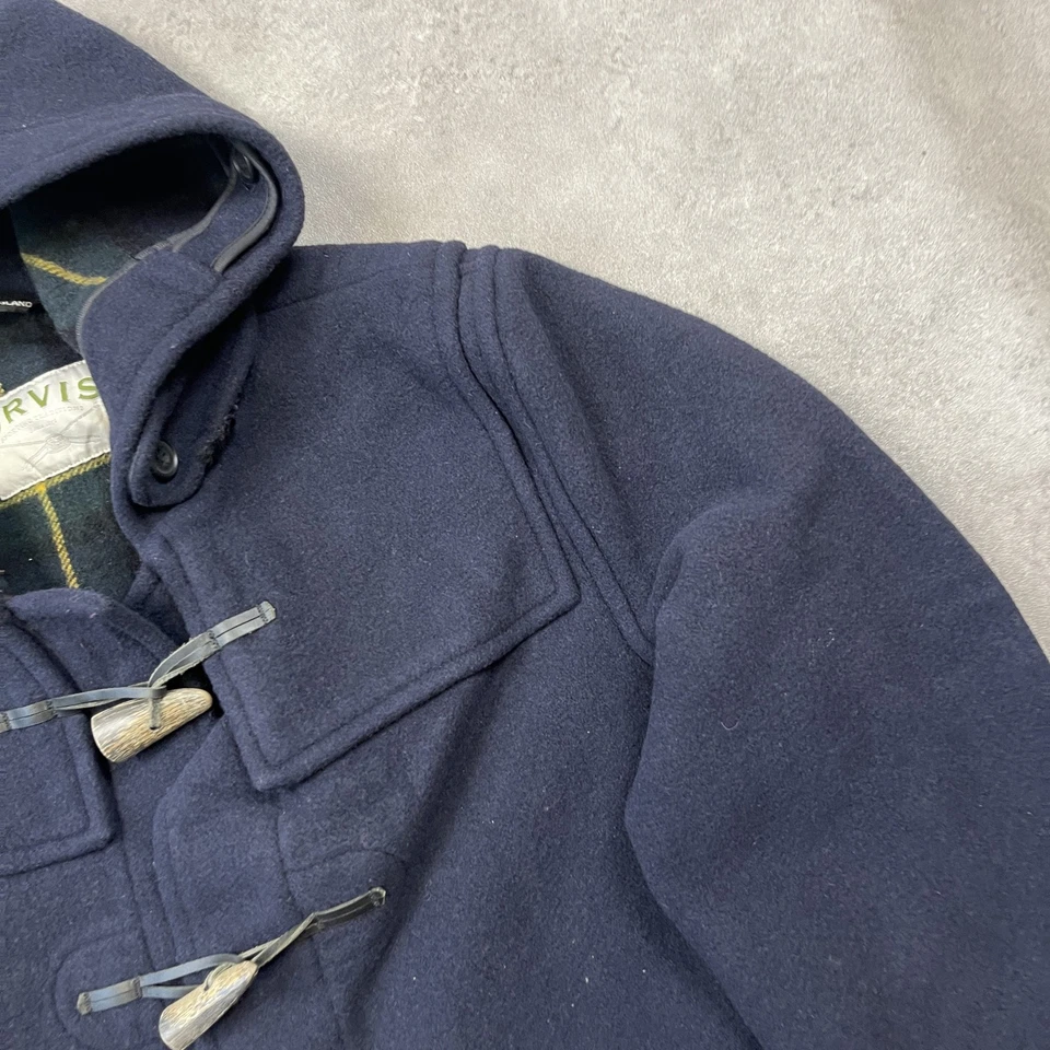 Abrigo de lona Orvis para hombre chaqueta británica a cuadros grande, azul ma... - Imagen 4 de 4