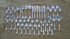 44 Pc Yamazaki / Andersen HAFNIA Stainless Steel Flatware Japan McMod  HTF! 