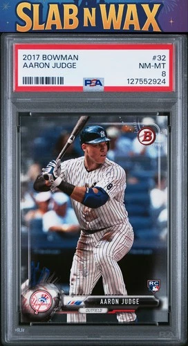 2017 Bowman Aaron Judge #32 Yankees PSA 8