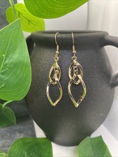 2.25 Gold-tone Bohemian Drop Dangle Earring Set New Free Ship C1987