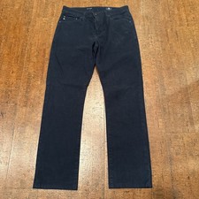 AG Adriano Goldschmied Men  s 29X30 The Everett Slim Straight Jeans Dark Wash