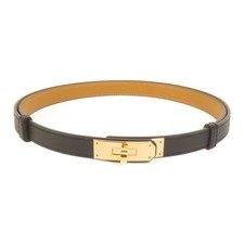 HERMES Kelly Belt Epsom Leather Noir