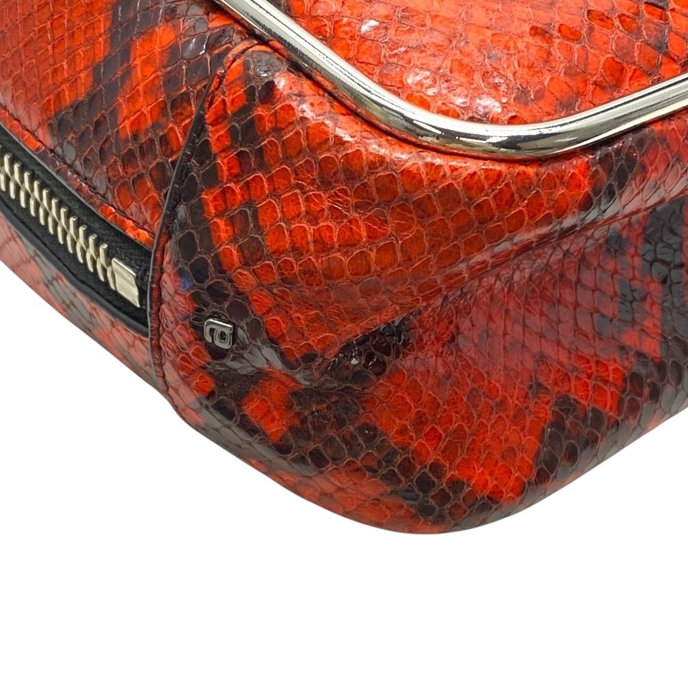 Alexander Wang Halo Top Handle Python Embossed Le… - image 3