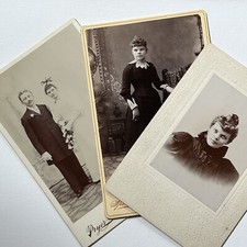 Antique Cabinet Card Photograph Young Couple Beautiful Woman Man La Crosse WI