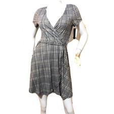 Speechless Womens Mini Dress Sz S Chest-16” Black Blue Check Plaid MSRP $54 NWT