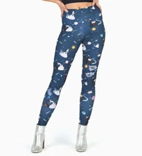 BlackMilk Pugs On A Swan Toasties Leggings SIze XL X-Large