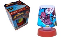 Kids Night Light Lamp With Color Change Marvel Spiderman, Red, 11 cm