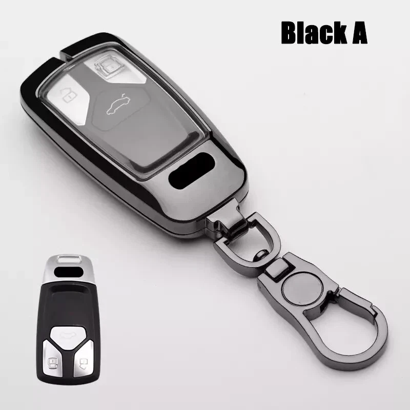Funda Carcasa Llavero Coche TPU Aleación Zinc Para Audi A4 A5 S4 S5 Q7 B9 8W 4M TT TTS RS Foto 3 de 4