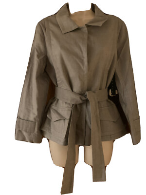 theory womens grey Wool/linen jacket size 12 new with tags