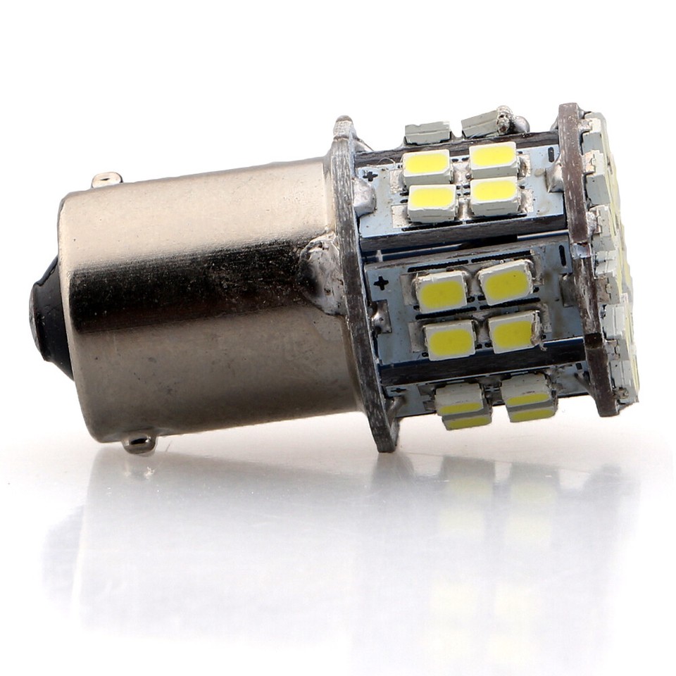 Led 382 Bulb 6Pcs 382 P21W BA15S Led Reverse White 1156 Indicator DRL Fog Light 24V ...