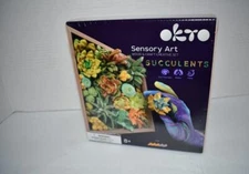 OTKO Wood & Craft Do-It-Yourself Three-Dimensional Art Succulents Kit #10009