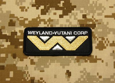 Aliens WEYLAND YUTANI CORPORATION Morale Patch Aliens Extrasolar Interstellar