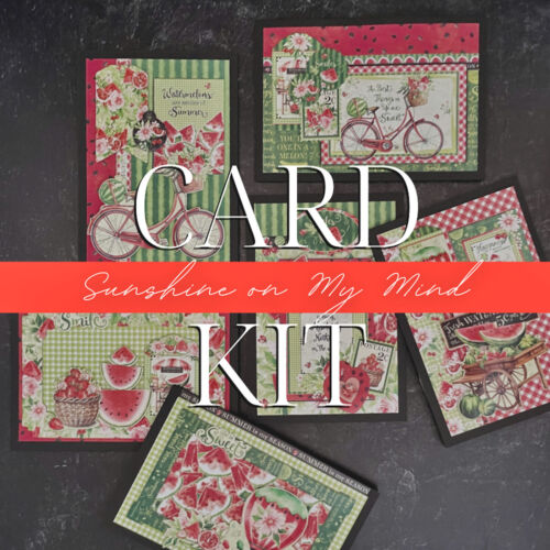 Graphic45 SUNSHINE ON MY MIND SURPRISE CARD KIT scrapbooking CARDMAKING