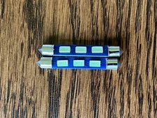 2 New Cool Blue 43mm Festoon Lamp LED Light Bulbs for Fisher 400 500C 600 800C