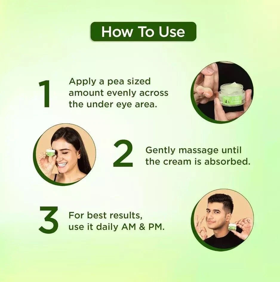 Under Eye Cream Gel for Dark Circles, Puffy Eyes, Wrinkles Remove for UNISEX 20g - Image 3 of 4