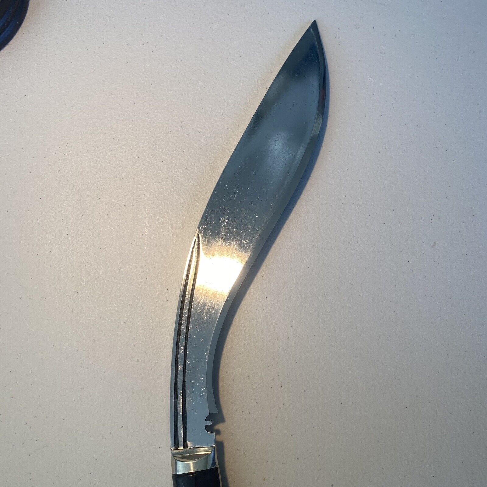 15 Inch Blade Full Tang Kukri Fixed Knife Sword Buffalo Horn Handle Mark 2 Style