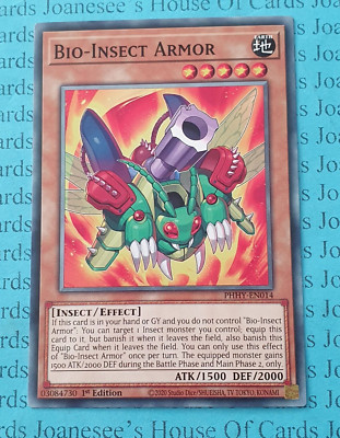 Bio-Insect Armor PHHY-EN014 Yu-Gi-Oh Card 1st Edition New