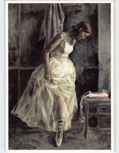 Postcard Ballerina In Thought By Jui-Chin Liao