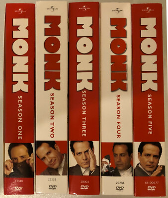 Monk DVDs Season 1,2,3,4,5 Tony Shalhoub | eBay