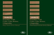 1993 Ford Truck Bronco F-150 F-250 F-350 F-super Duty Shop Service Repair Manual 1993 Ford Truck Bronco F-150 F-250 F-350 F-super Duty Shop Service Repair Manual