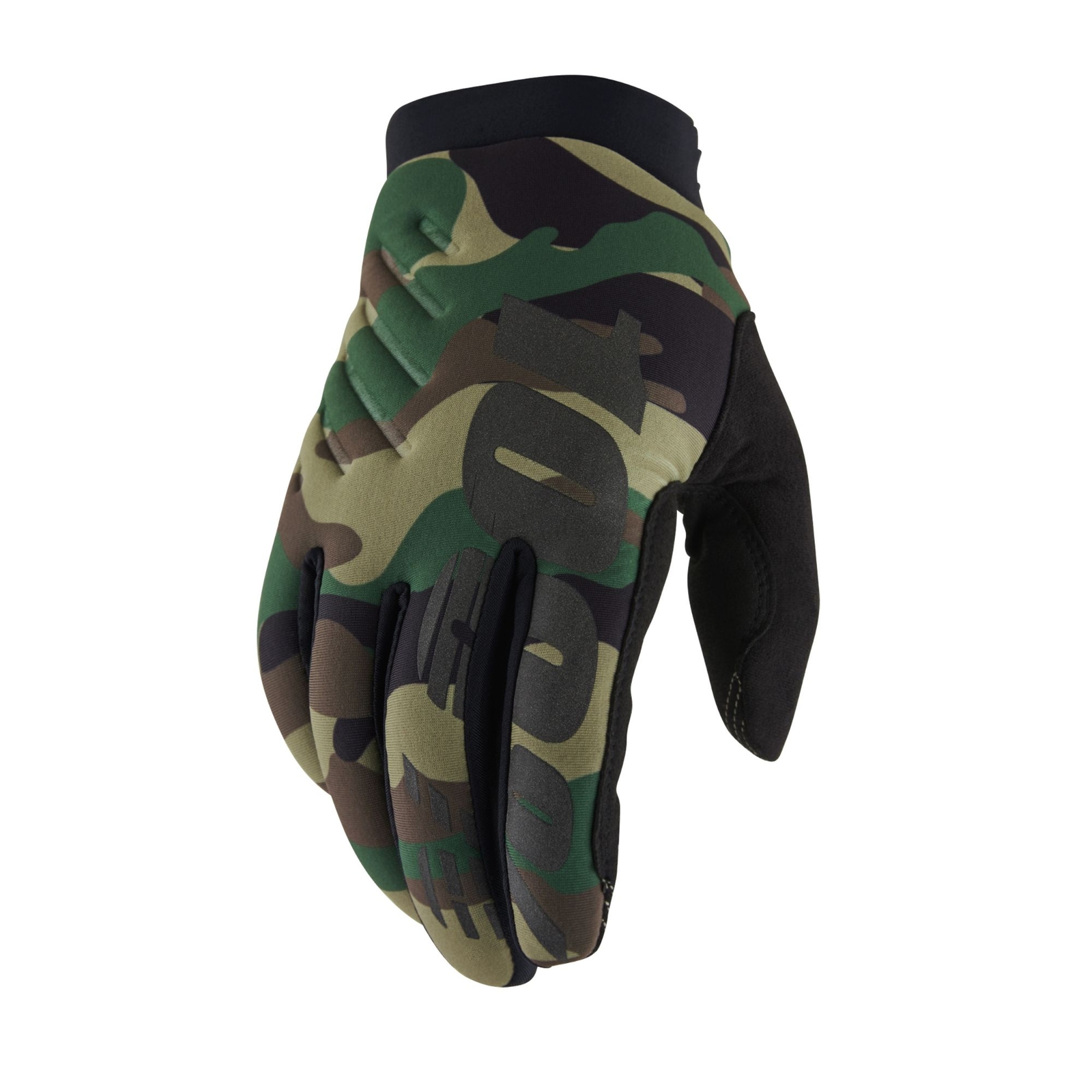100% GUANTES Brisker Gloves, Guanti Unisex Adulto Camo/Black