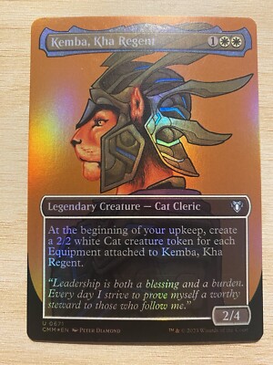Kemba, Kha Regent Borderless Foil Commander Masters CMM MTG Magic