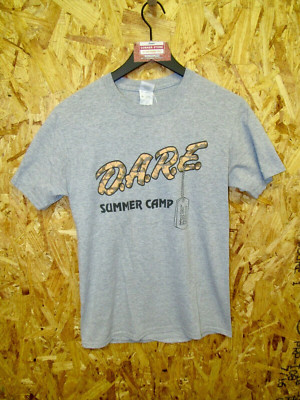 Vintage Jerzees D.A.R.E. Summer Camp Defiance County T Shirt Small #2606
