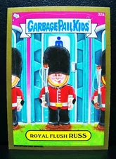 GPK - 2014 - Series 1 - GOLD Border - Parallel Card #32a Royal Flush RUSS - 14S1