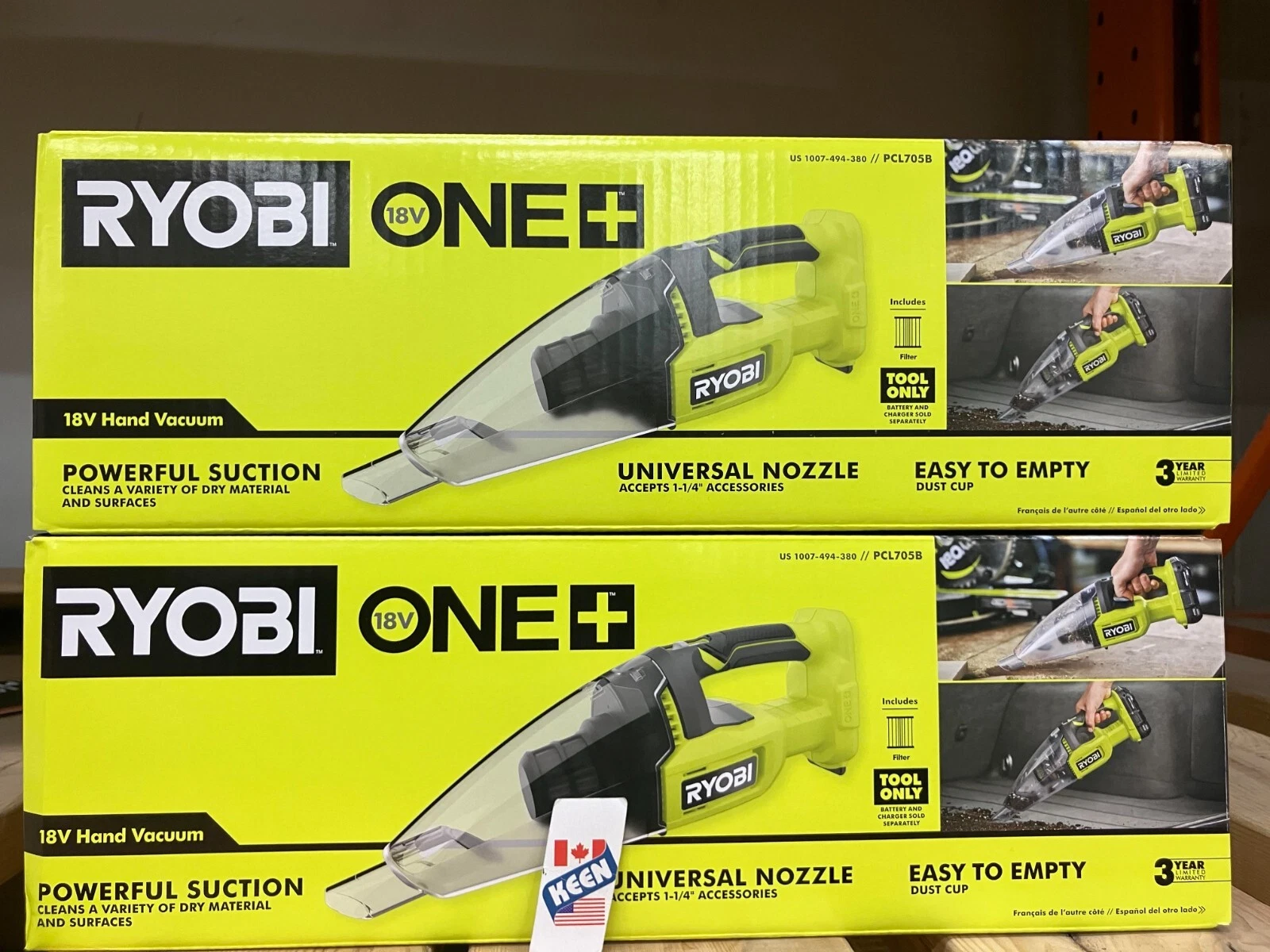 QTY:2), RYOBI Canada 18V ONE+ Lithium-Ion Cordless Hand Vacuum (Tool-Only) - Picture 11 of 14