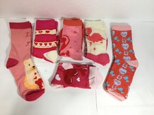 6 PR Happy Valentine's Day Women ANKLE SOCKS 6-10 Assort. Designs  Colors NEW 6